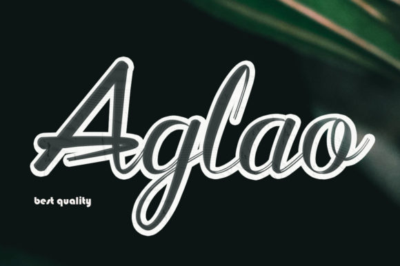 Aglaonema Font for Editorial Design
