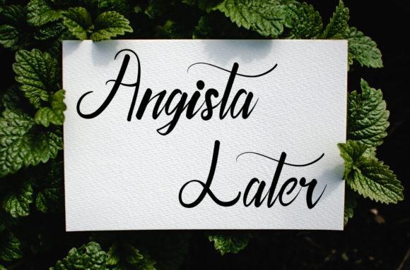Angista Later: A Script Font for Elegant Design