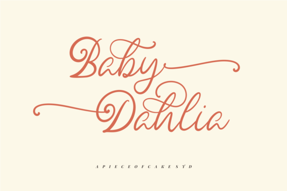 Baby Dahlia Font for Creative Makers
