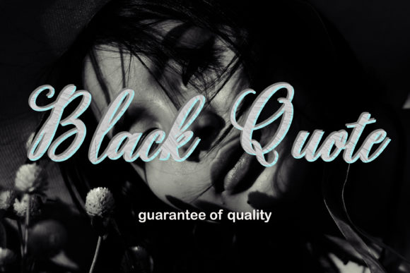 Black Quote Font for Creative Projects