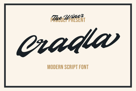 Cradla Font for Creative Campaigns