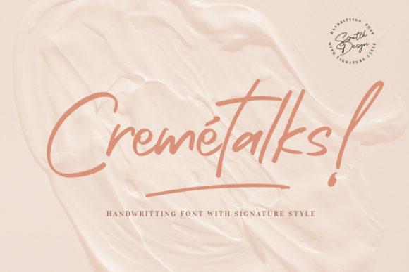 Cremétalks Font for Web Design