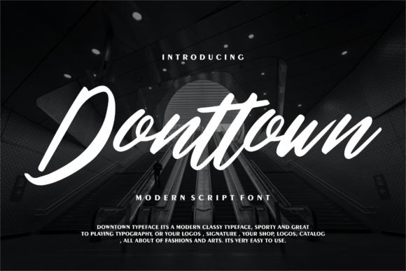 Donttown: A Delicate Script Font