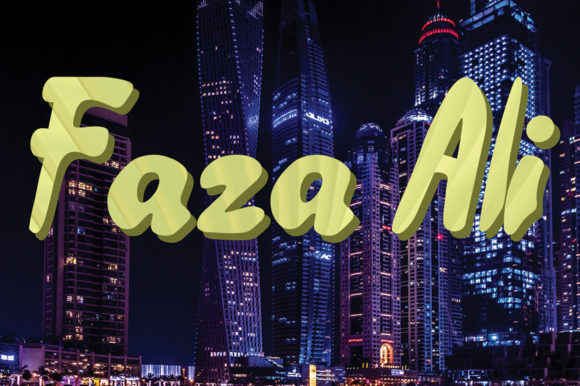 Faza Ali Font: Modern Script for Digital Campaigns
