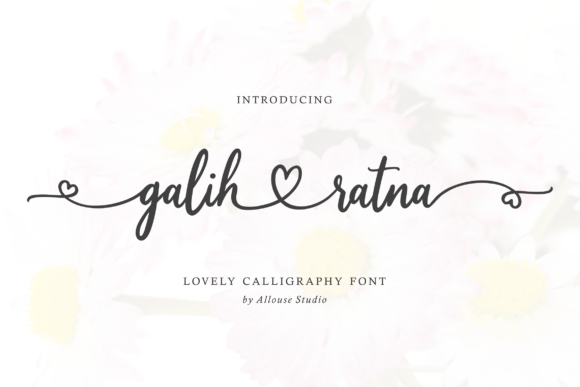 Galih Ratna: A Graceful Script Font