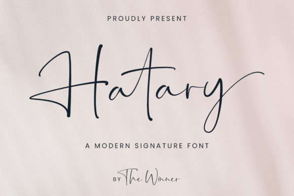 Hatary: A Script Font for Creative Brands