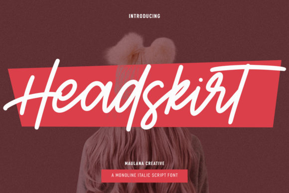 Headskirt: A Vintage Script Font