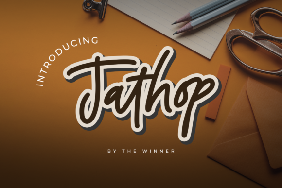 Jathop: A Script Font for Elegant Design