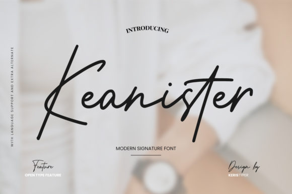Keanister Font for Creative Campaigns