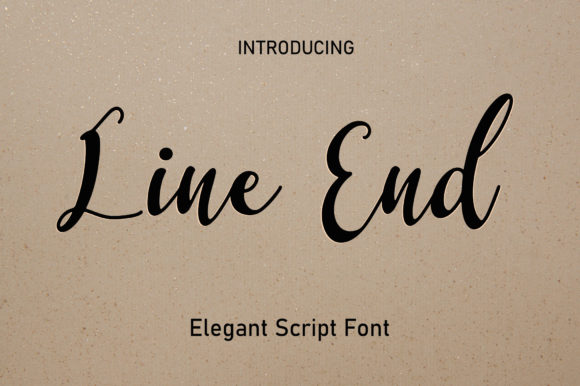 Line End Font: Elegant Script for Designers