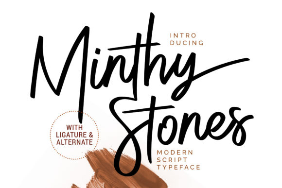 Minthy Stones Font for Creative Brands