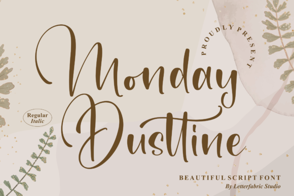 Monday Dusttine Font for Web Design