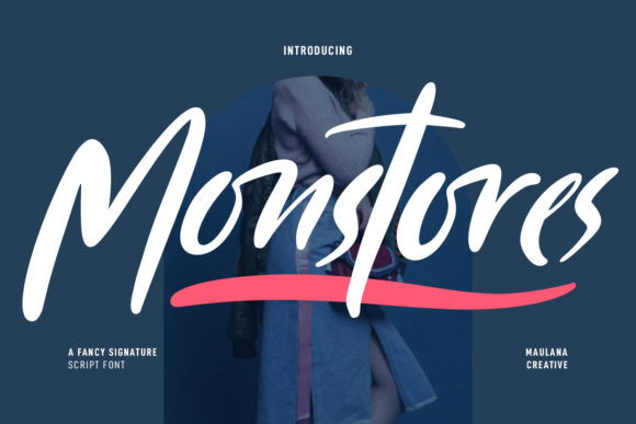 Monstores: A Script Font for Elegant Design
