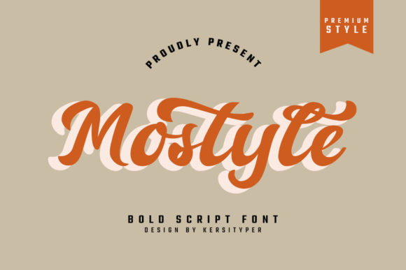 Mostyle: A Retro Script Font