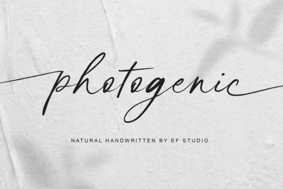 Photogenic Font for Professional Branding