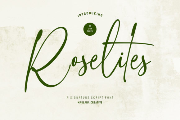 Roselites Font for Creative Makers