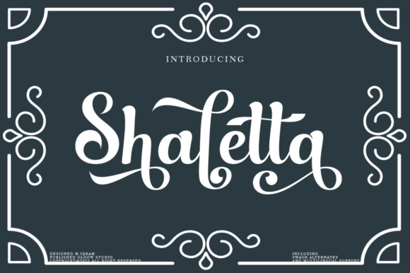 Shaletta Font: Elegant Script for Creative Projects