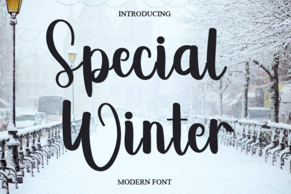 Special Winter Font for Creative Projects