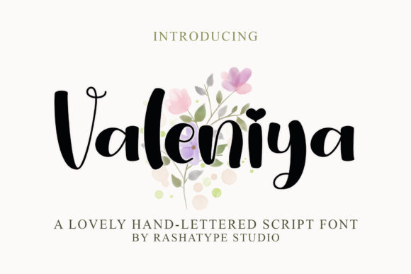 Valeniya: A Stylish Script Font for Creative Projects